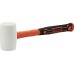 Rubber Mallet Hammer With Fiberglass Handle White 24OZ 680G